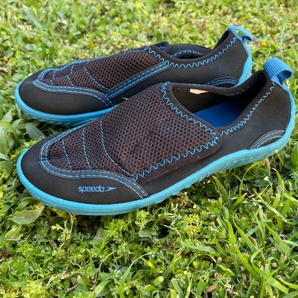 🏖 Speedo Water Shoes 🏖 size XL 11/12 Preowned water river ocean vacation beach - Picture 2 of 5